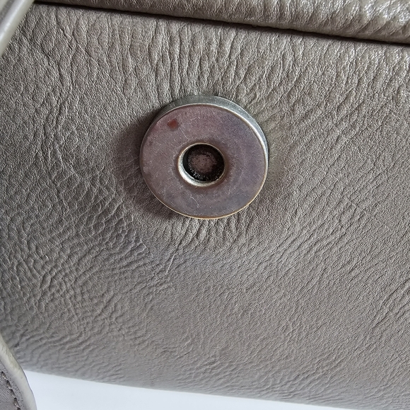 Miss Sixty Gray Leather Shoulder Bag 2000's y2k - Picture 8 of 11